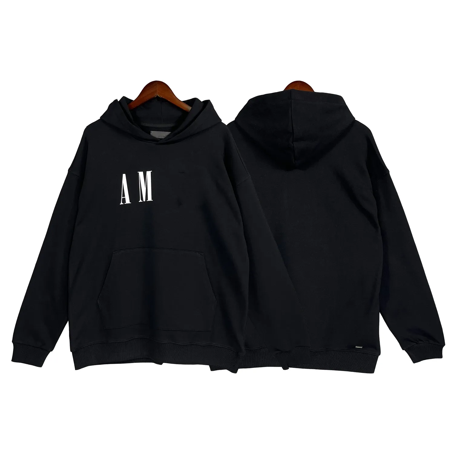 lanvins Men`s Hoodies & Sweatshirts 1:1 Streetwear Black Felpa Felpe Uomo Ami Hoodie Mens Designer for Men Sudadera 9 2YCA