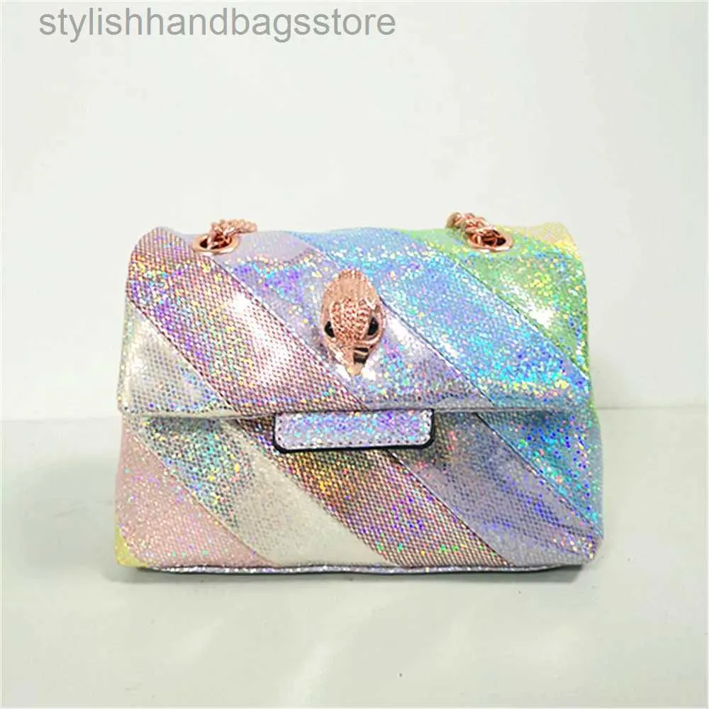 Cross Body KURT GEIGER Nouvelle Arrivée Brillant Glitter Mini Arc-En-Sac À Main Coloré Sequin Cross Body designer Bagstylishhandbagsstore