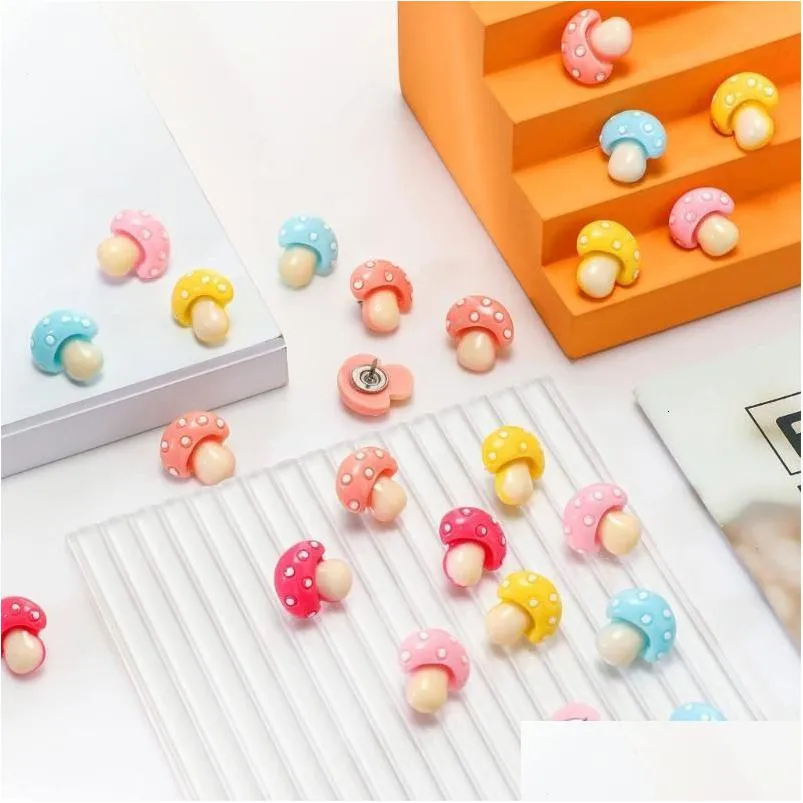 Tırnaklar Çiviler 30 PCS Dekoratif Mantar Başparmak Tacks COULLF FORTH Wall Beyaz Tahta Corkboard Po Push Pin 230417 Dhgarden DHVIP