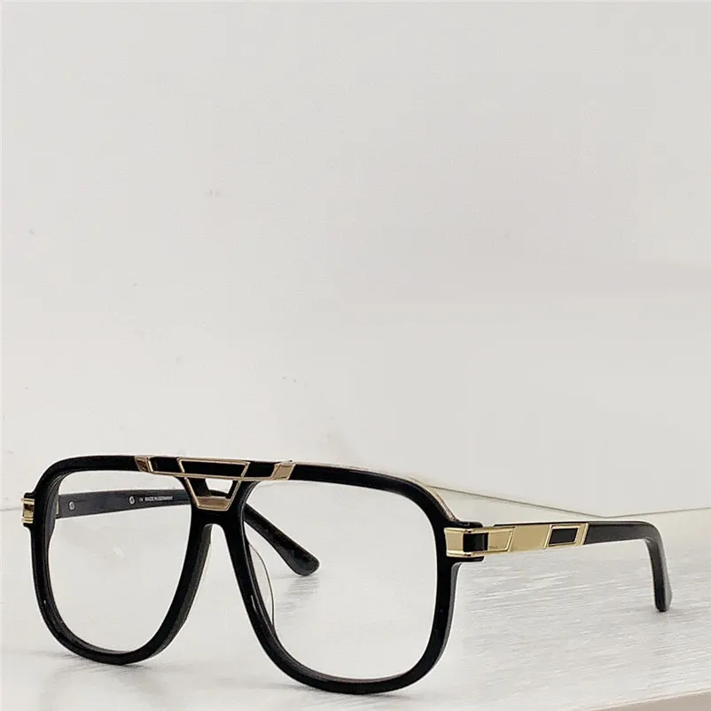 Nowe modne okulary optyczne 8044 kwadratowa rama awangardowa kształt Niemcy styl projektowania przezroczyste okulary przezroczyste soczewki okulary Najwyższa jakość