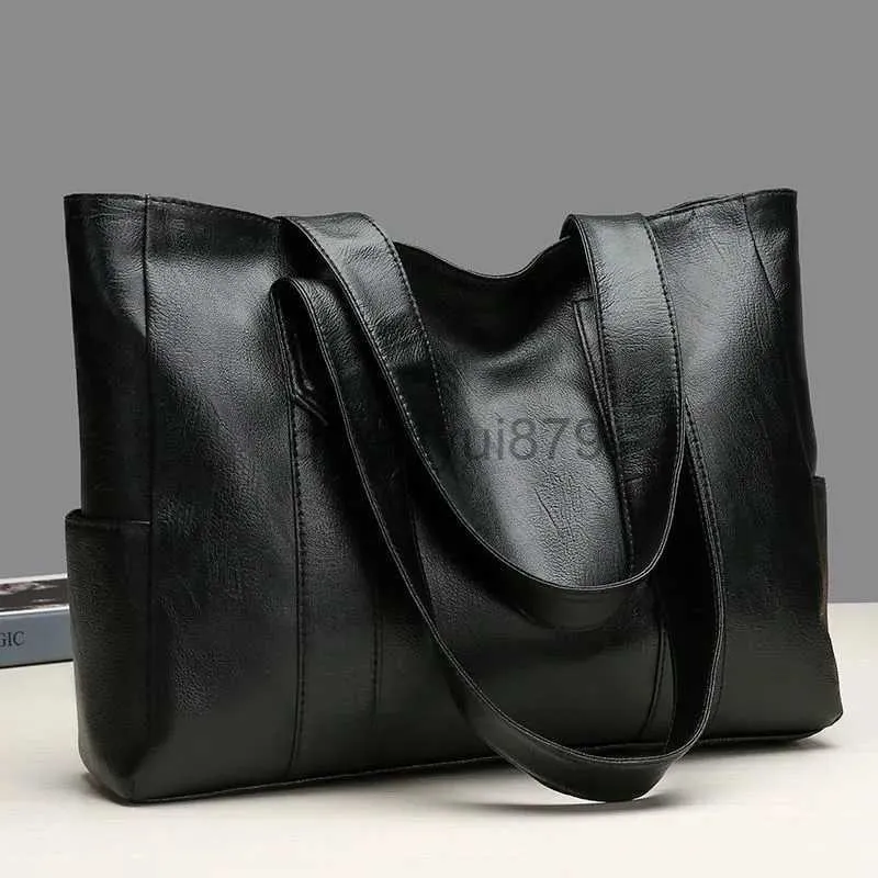 Umhängetaschen Taschen Fasion Große Weiche Leder Damen Tasche Europäische und Amerikanische Retro Damen Große Kapazität Soulder andbag PU Materialqwertyui879