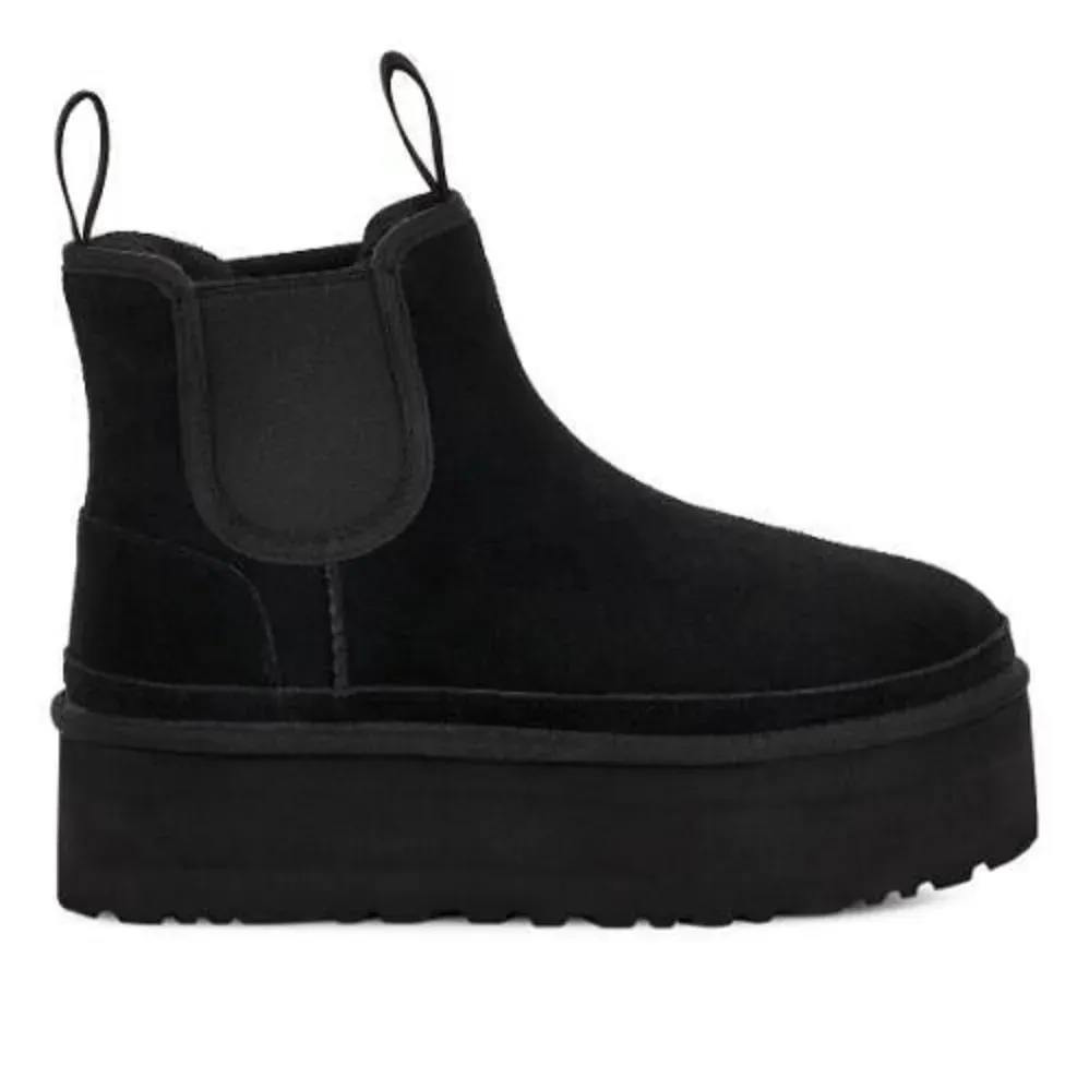 Snow invernale 266 signore donne stivali caviglia designer classico piattaforma di scarpe tacchi alto nero 231018