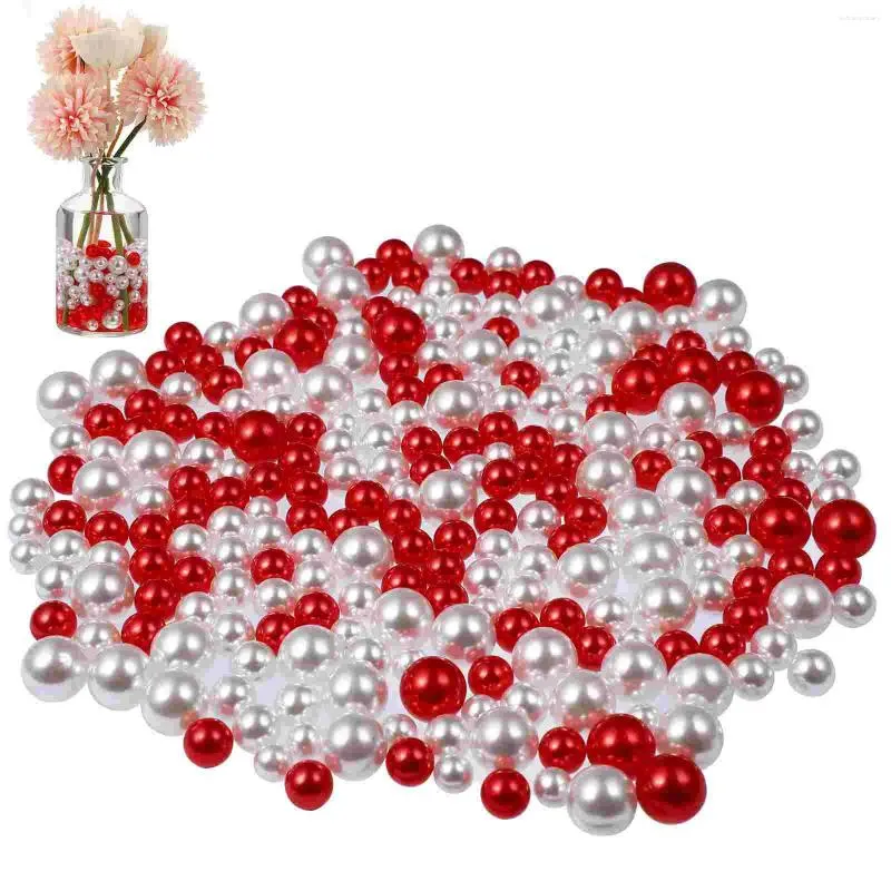 Vases 500 Pcs Floating Pearls Faux No Hole Round Beads For Vase Table Centerpiece DIY Decors