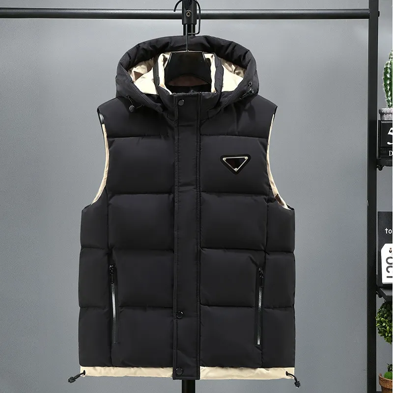 Vest Men 's Vests 디자이너 조끼 겨울 자켓 패션 남성 여성 포켓 재킷 스웨트 셔츠 고품질 슬리핑 지퍼 가재 재료 패션 트렌드 코트