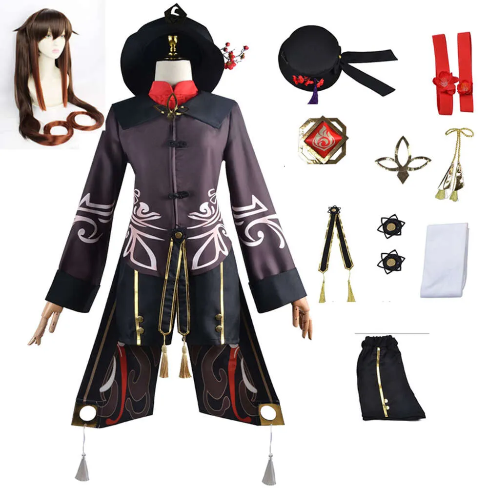 Genshin Impact Hu Tao Cosplay Costume Uniform With Dress, Hat, Target ...