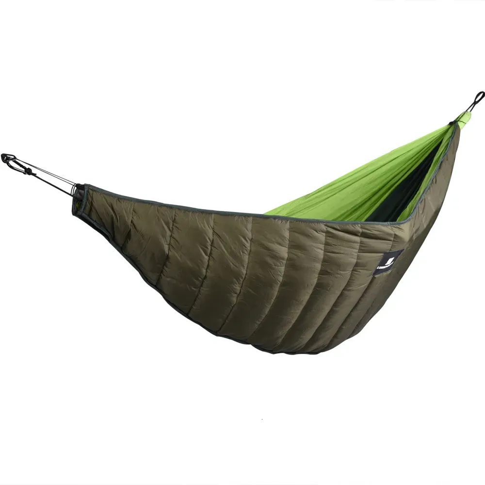 Soende Bags Ultralight Camping Hammock Underquilt Portable Winter Warm Cotton Hammock Thicked Windsecture Outdoor Camping Hammock 231018