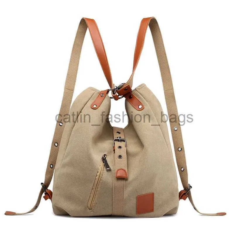 Backpack Style School Bags vintage canvas Backpacks Men And Women Bags Travel Students Casual Travel Camping Backpack scool backpackcatlin_fashion_bags