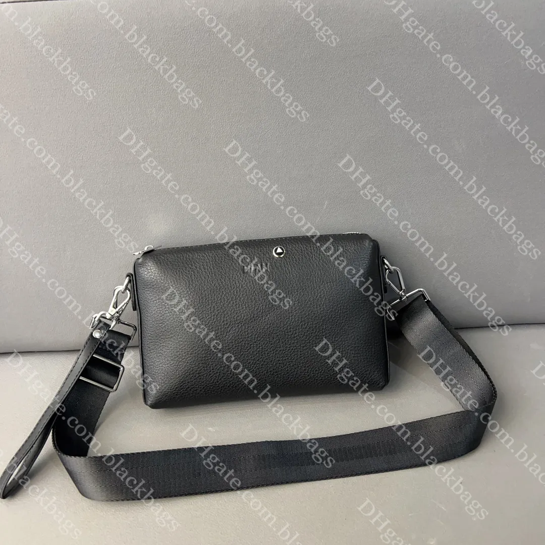 2024 Designer Tas Heren Koeienhuid Lederen Crossbody Tas Mode Man Grote Schoudertassen Zakelijke Heren Portemonnee Telefoon Portemonnee