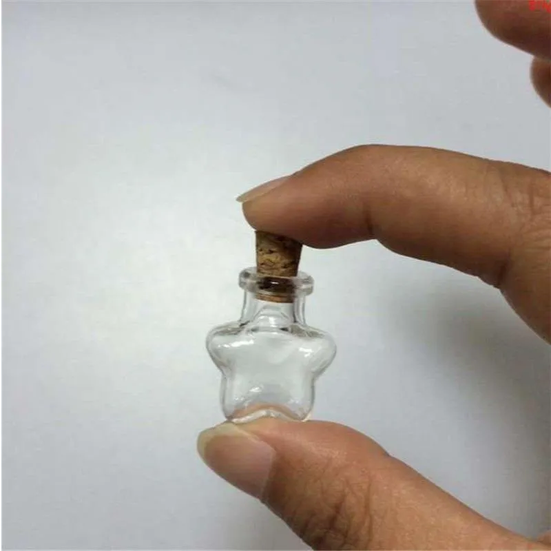 Pentagram Star Mini Cute Bottles Pendants Small Glass With Cork