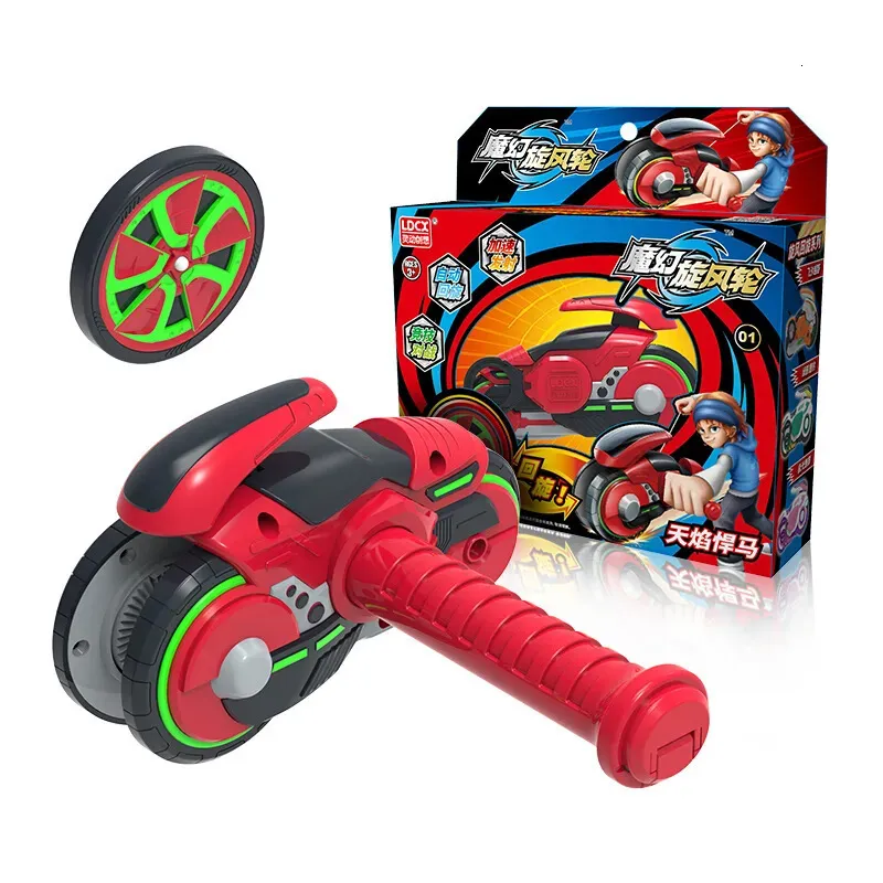 Spinning Top Est Magic Gyro Infinite Cyclotron Speed ​​Up Wheel Gyroscope Toy With Motorcycle ER Toys for Children Gift 231017
