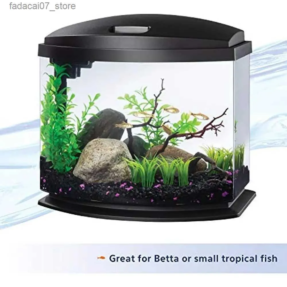 Set Small Tropical Fish Tank Gallon Mini Aquarium Kit Small Fish