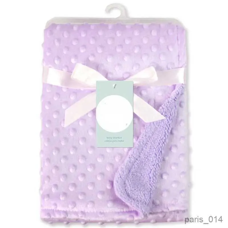 Dekens Babydeken Pasgeboren Zachte Fleece Babyjongen Deken Effen Babymeisje Beddengoed Massage Babyaccessoires