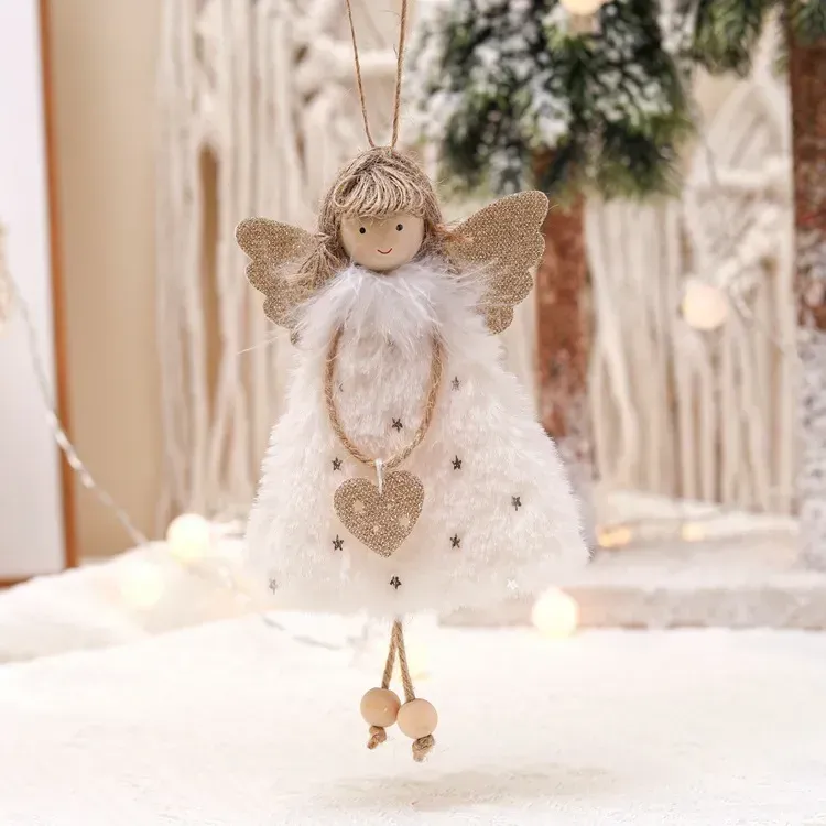 Navidad Xmas Tree Pendant Ornaments 2023 New Year Gifts Christmas Angel Dolls Christmas Decoration for Home Natal Noel Deco FY7985