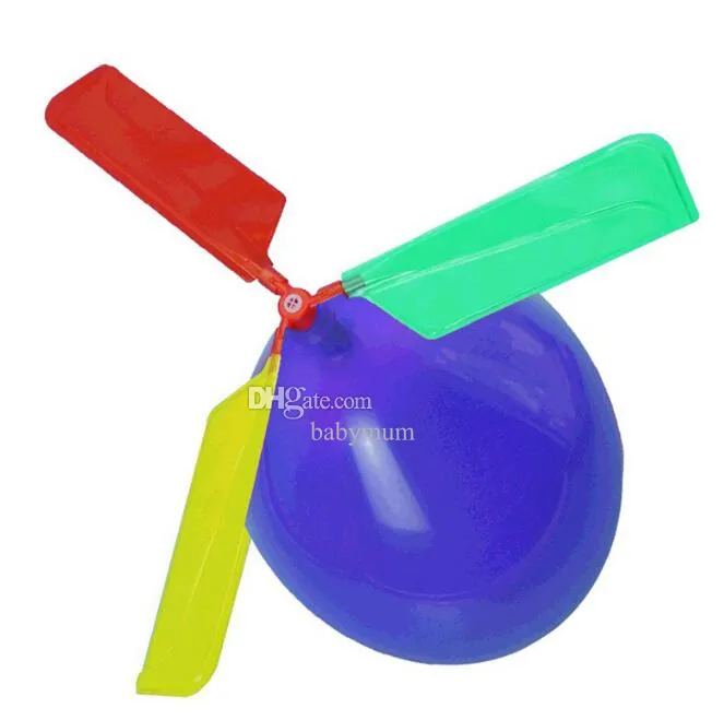 giocattolo del festival Palloncino Aereo Elicottero Per bambini Riempitivo Palloncini volanti con fischio Giocattolo regalo per bambini Decorazione colorata per feste Giocattoli di lavoro manuale