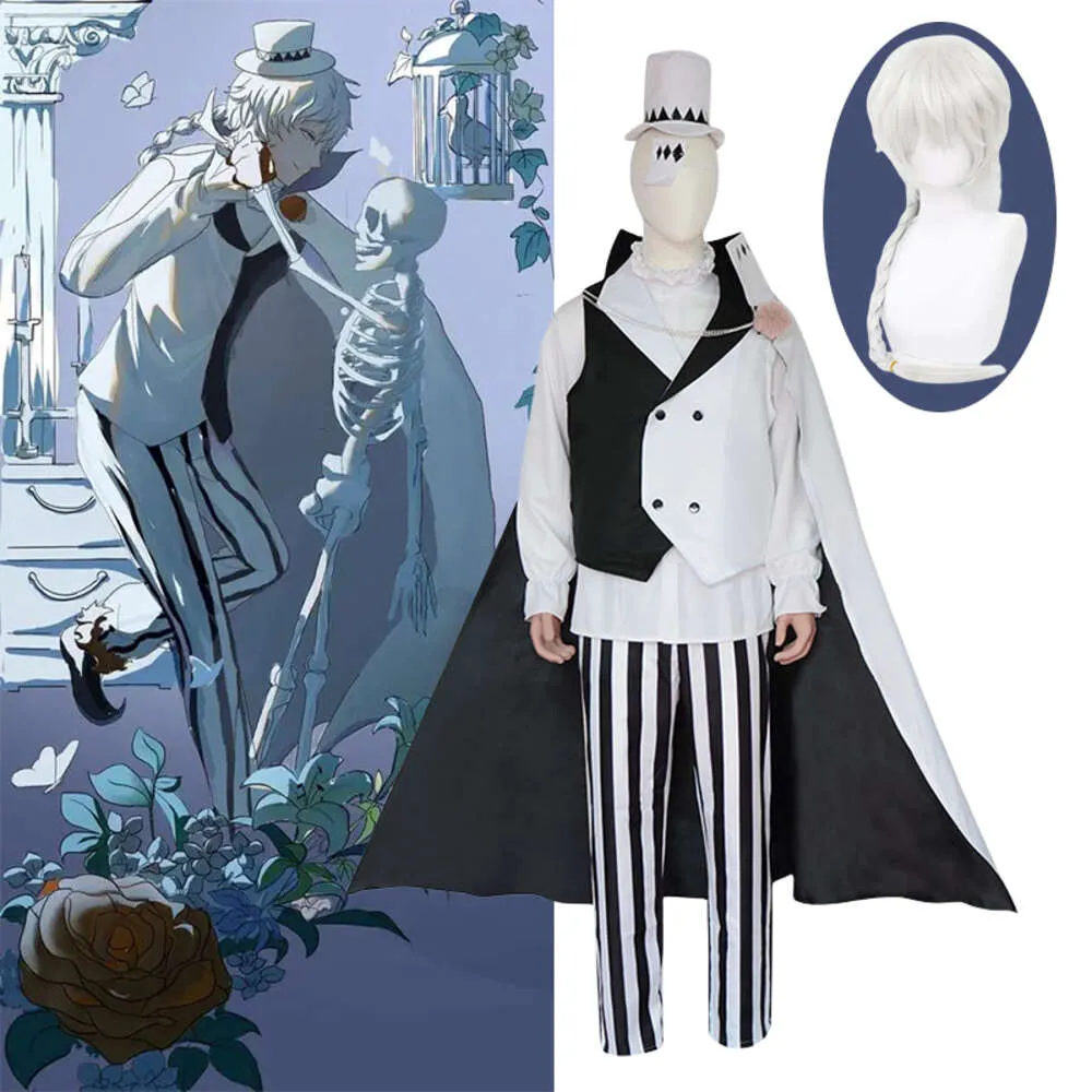 Anime nikolai gogol cosplay bungou błąk psy Nikolai cosplay cosplay ubrania mundury hat pojemnik na halloween imprez