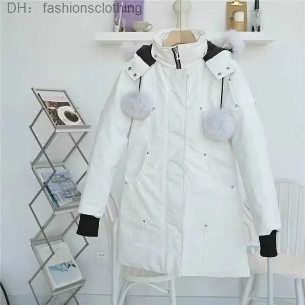 Down Parkas 2023 Puffer Jacket Inverno Impermeável White Duck Coat Manto Moda e Casais Femininos Versão Casual para Manter Quente Mooses Knuckles Coats 8 FVLW