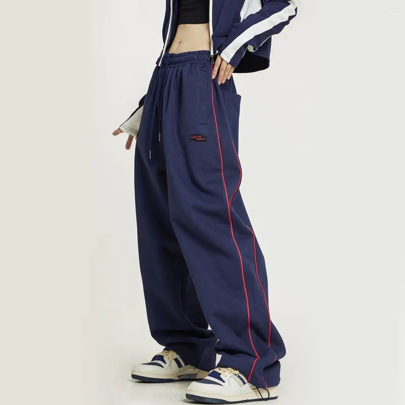 Pantalons pour femmes Femmes Pantalons Chic Rétro Sports Hip Hop Américain Lâche Y2K Streetwear Taille Haute Dame Qualité Casual