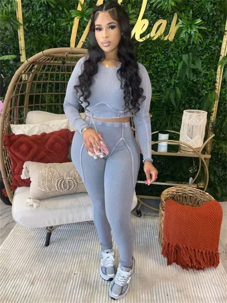 Two Piece Crop Tops With Sweatpants Sweatpants And Crop Top Outfit