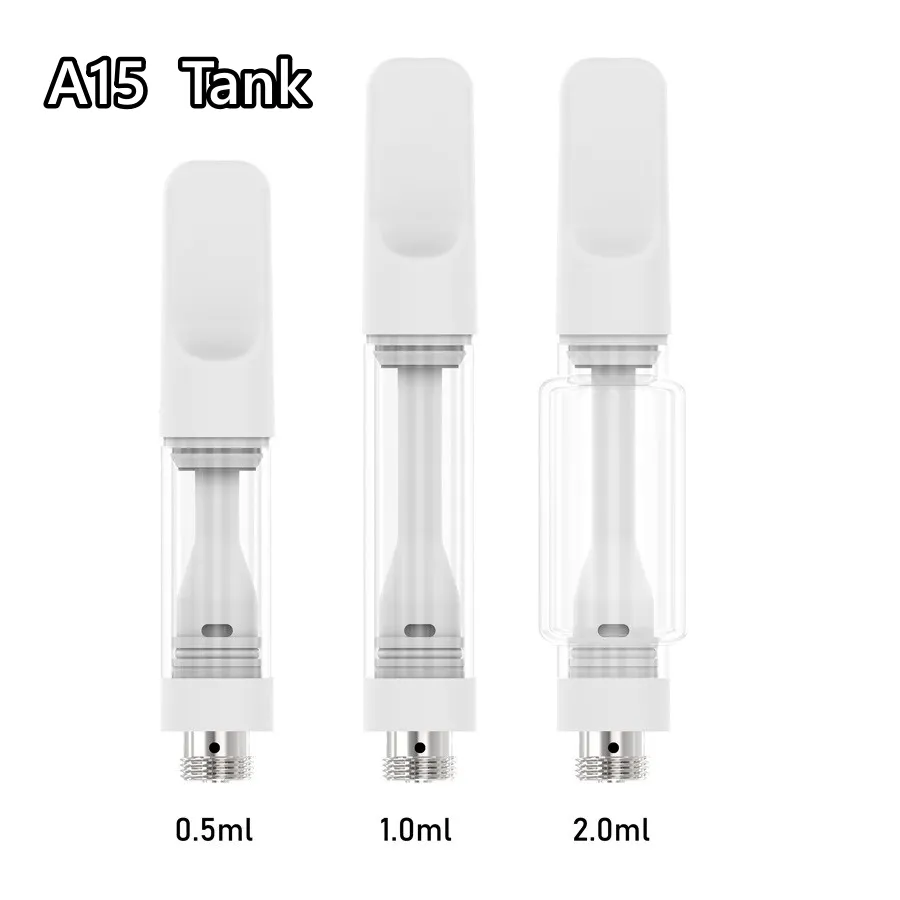 Cartucho de caneta de vape descartável em cerâmica de cerâmica por atacado para cartucho de vape de óleo 0,5ml 1ml 2ml 510 ATOMIZER ATOMING TANQUE DE BATERAGEM