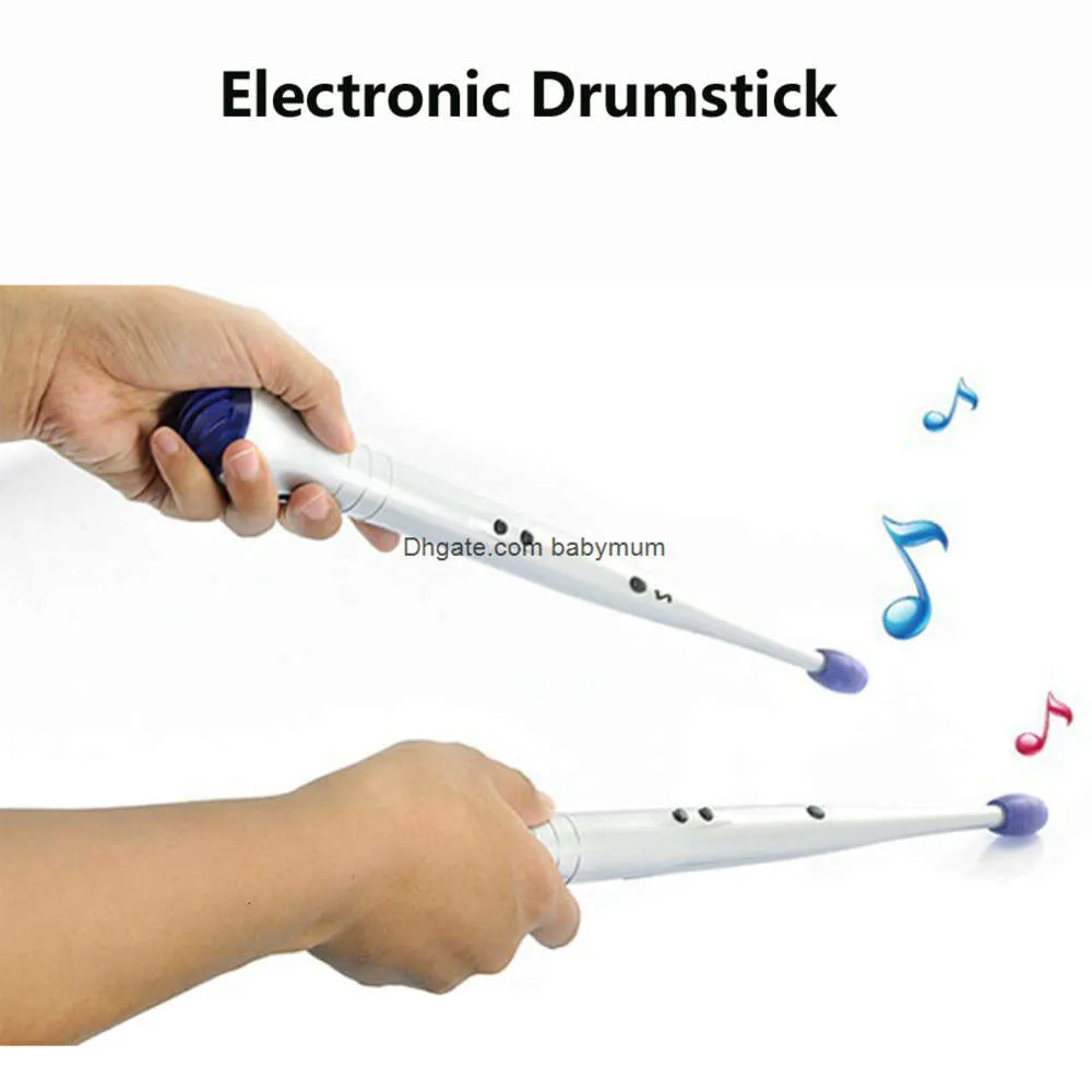 Giocattolo musicale elettronico Bacchetta Novità Regalo Giocattolo educativo per bambini Bambino Bambini Bacchette elettriche Ritmo Percussioni Dito d'aria DHL