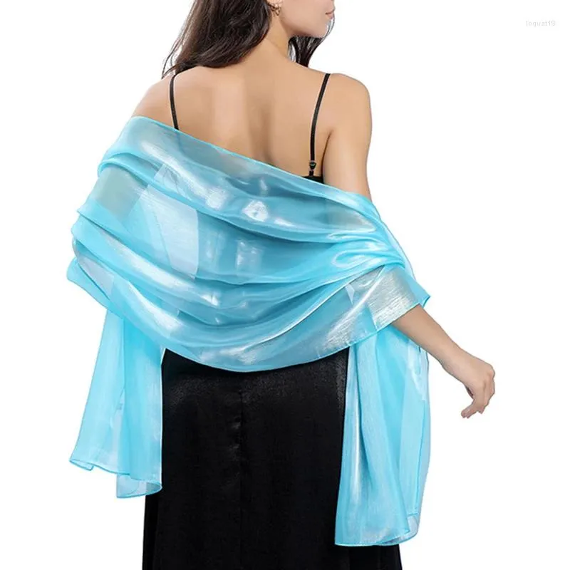 Foulards Sexy Transparent Brillant Dentelle Longue Crème Solaire Châle Dame Été Serviette De Plage Mariée Demoiselle D'honneur De Mariage De Bal De Soirée Robe De Soirée Écharpe