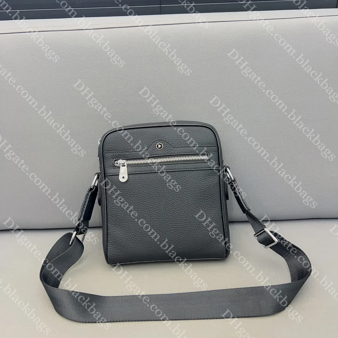 Designer axelväskor för män klassiska mens crossbody väska liten stil lyx läder företag plånbok telefonväska med låda