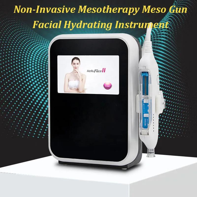 Nueva tecnología Hello Face 2 micropartículas mesoterapia No invasiva cuidado de la piel antienvejecimiento sin aguja máquina de belleza de oxígeno Facial