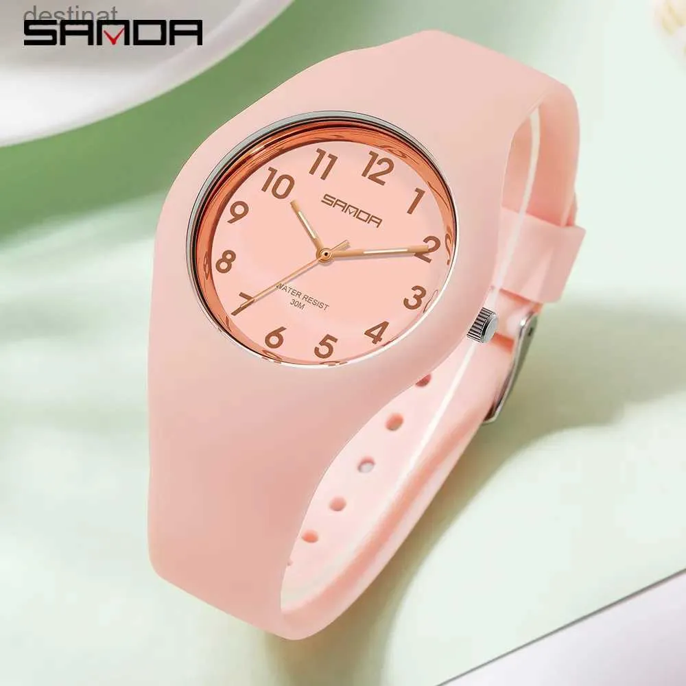 Women's Watches SANDA 2022 Women's Quartz Watch Fashion Casual Watches Female Silicone Clock Reloj Mujer Ladies Watch Free Shipping DropshippingL231018