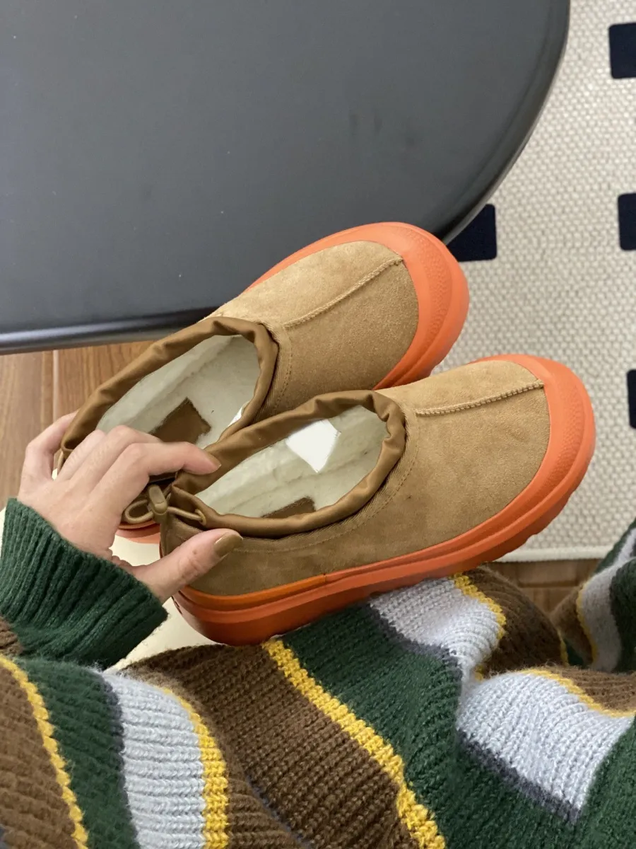 Tazzman stövlar väder hybrid tofflor ultra mini stövlar alla könsmän kvinnor tazz vattentät regn klassisk kastanj orange fårskinn vinter slip-on sko o3vl#