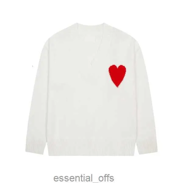 Fashion Amisweater Paris Sweater Mens Designer Knitted Shirts Long Sleeve French High Street Embroidered A Heart Pattern Round Neck Knitwear Men Women Am S-XLWAEI