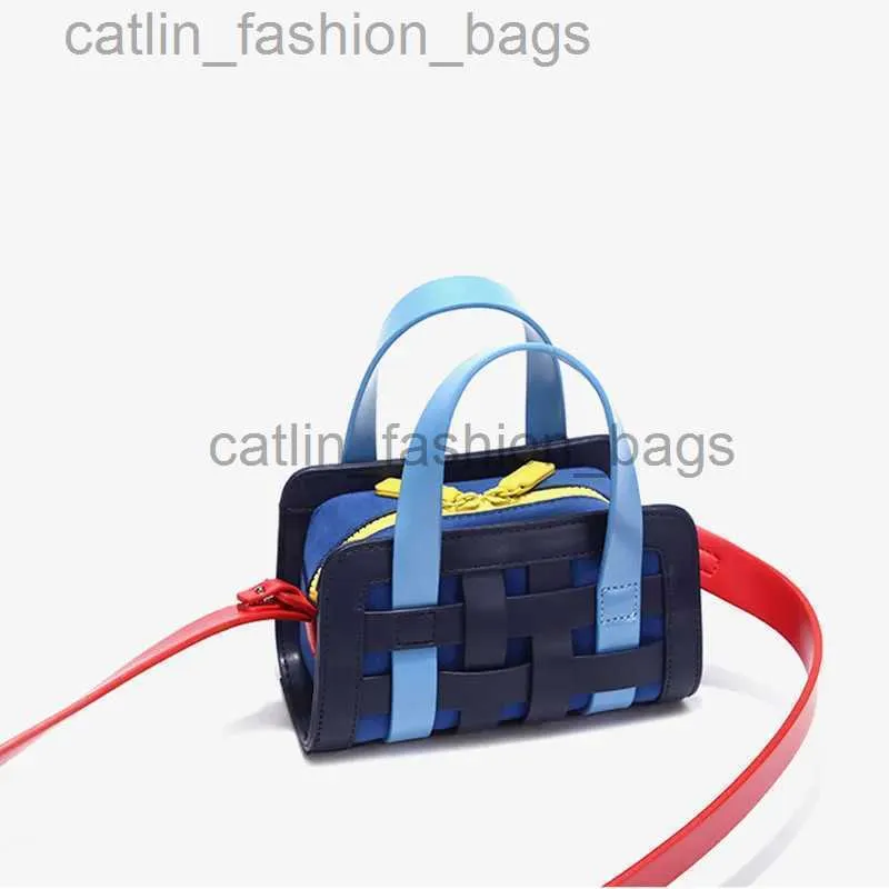 Cross Body Fashion Splicing Woven Design Nytt i handväskan 2023 Casual Ladies Shoulder Bag Crossbody Väskor Forcatlin_fashion_bags