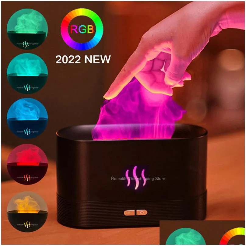 Essential Oils Diffusers Essential Oils Diffusers Flame Air Humidifier Usb Aroma Diffuser Room Fragrance Mist Maker Oil Difu Dhgarden Dh3Of