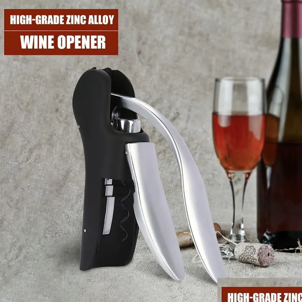 Mintiml Vertical Lever Corkscrew Bottle Foil Cutter Wine Tool Set With