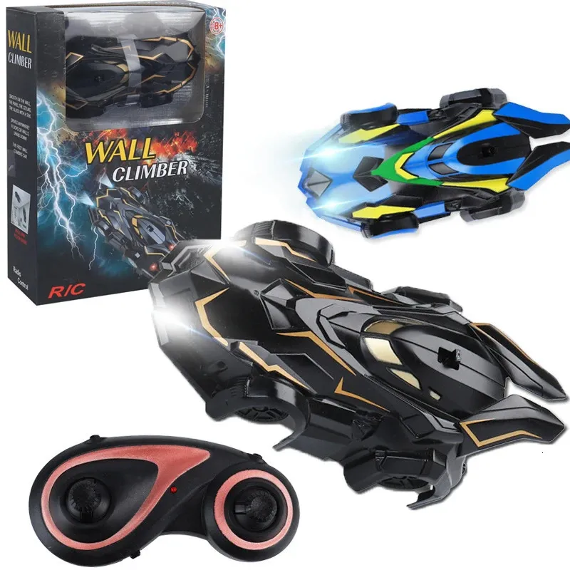 Auto elettrica RC per bambini Arrampicata su parete RC Telecomando a infrarossi Anti Gravità 360 Rotante Stunt Racing Toy Auto Regalo di Natale 231017