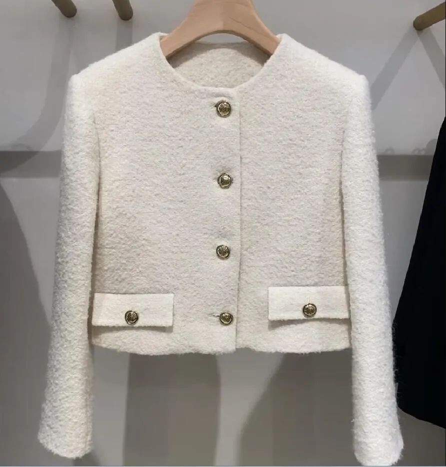 Black Tweed Shoulder Jacket