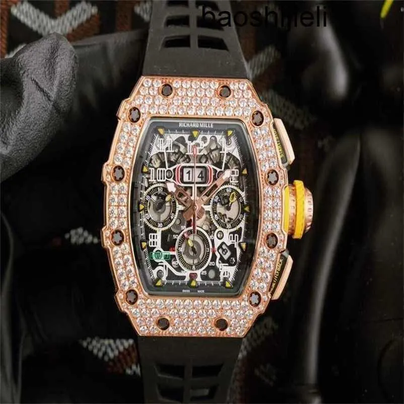 Designer RicharsMilers Montre Mécanique Mouvement Tourbillon Montre Suisse ZF Factory Montre Top Qualité Mouvement Suisse Montre Cadran En Céramique avec DiamonXTZT