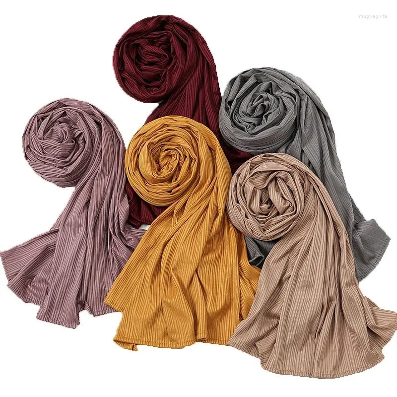 Etnische Kleding Draad Katoen Hijab Jersey Sjaal Voor Vrouwen Moslim Tulband Sjaals Hoofd Headwraps Sjaals Sjaal Hoofddoek Ramadan