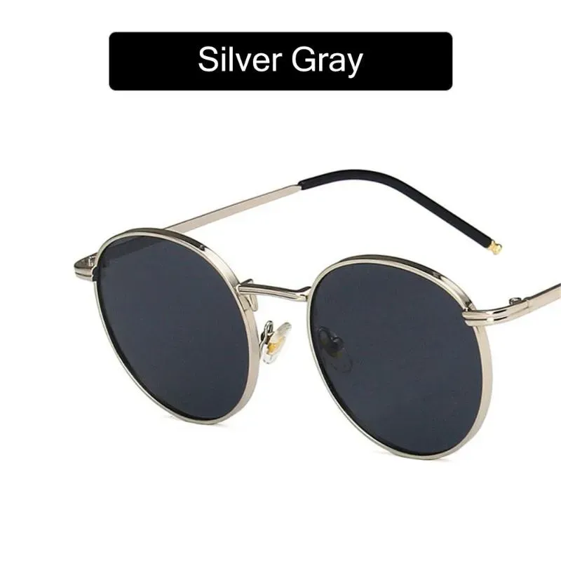 UV Sunglasses For Women: Metal Frame Round Sun... From  display picture 2
