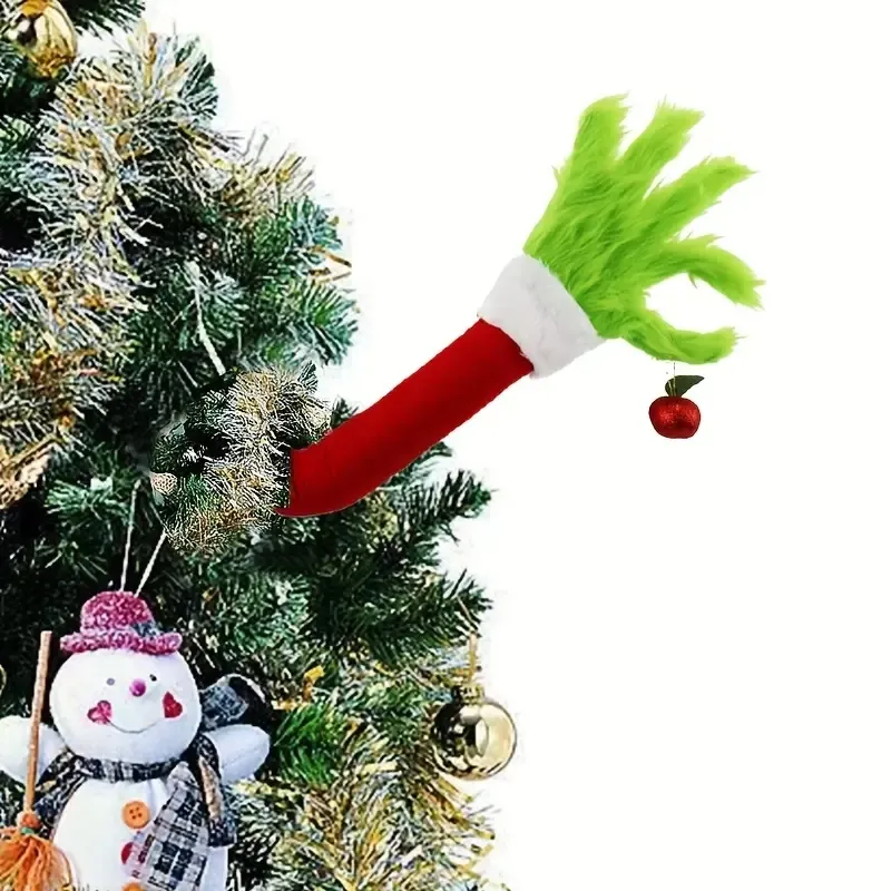 Kerst groen bont Monster Arm Doll Fairy kerstboomversieringen