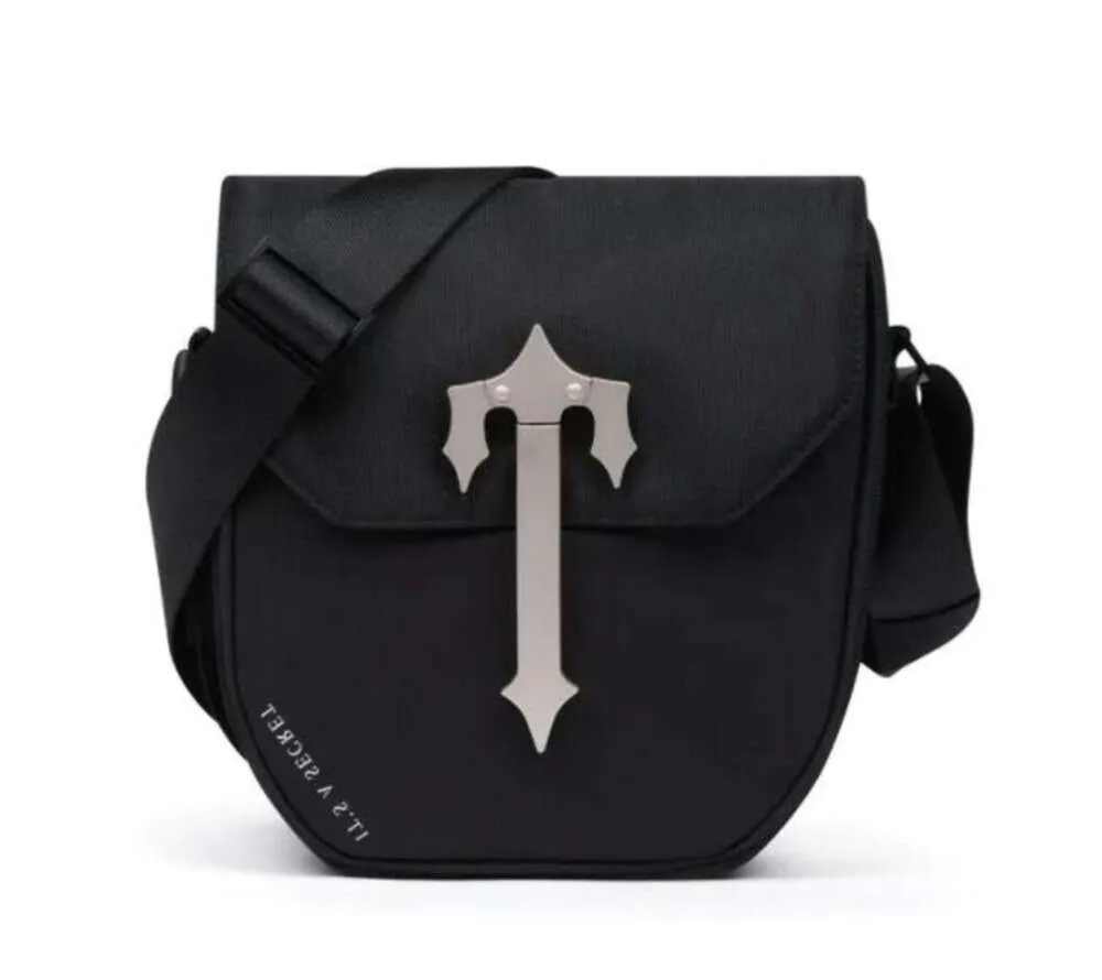 Mannen Trapstars COBRA T BAG ZWART/ZILVER Outdoor schouder Handtas rugzak Designer Tote bag Portemonnee crossbody Taille Cameratassen voor jongen 886ess