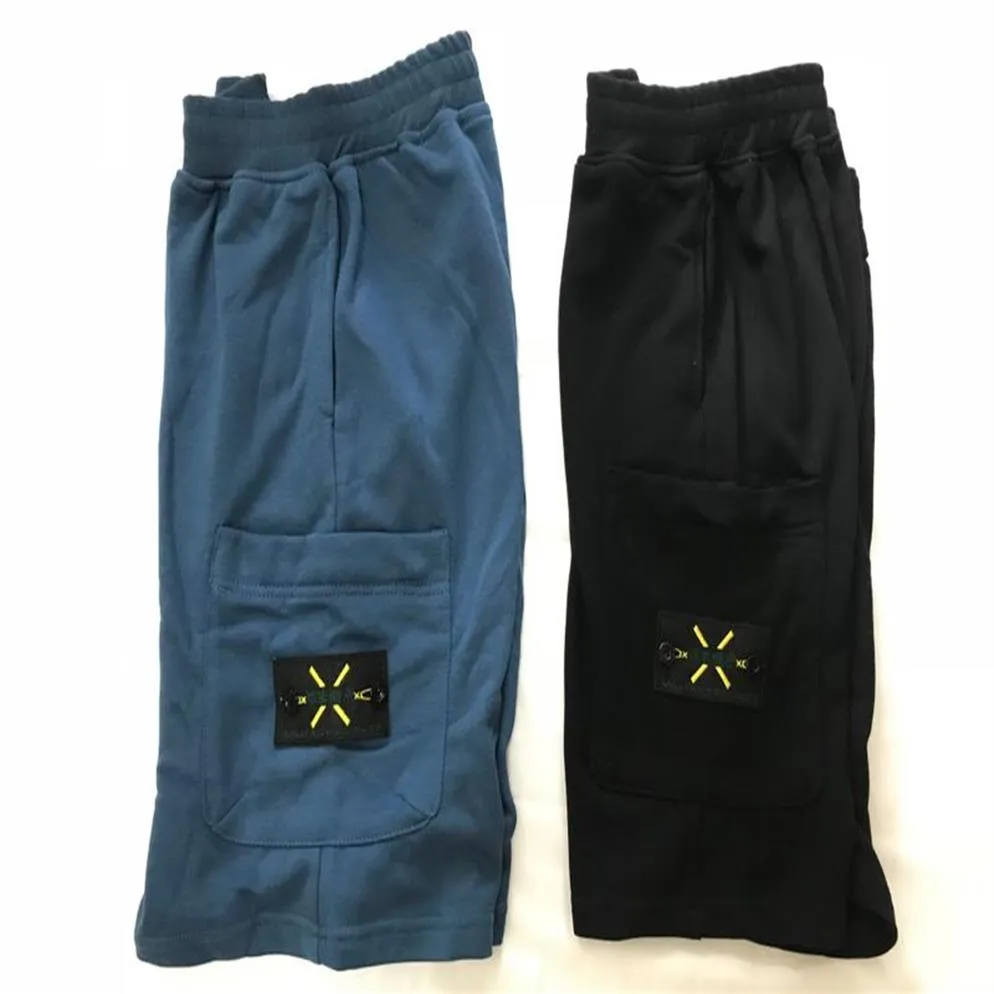 Пляжные шорты из американского материала, мужские спортивные брюки в стиле ретро, хлопковые синие короткие шорты с логотипом и галстуком с вышивкой, летние уличные взрывы Five tro210i