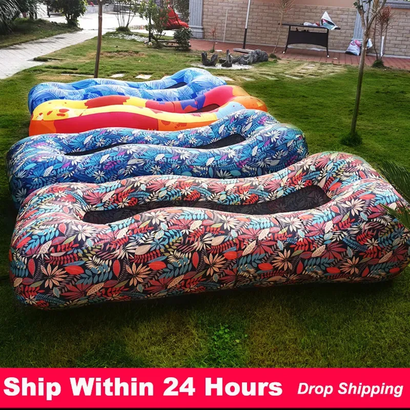 Camp Furniture Camping Inflatable Sofa Air Lounger Outdoor Lazy Sofa Bed Portable Beach Chair Waterproof Water Lounge Floating Bed Multipurpose 231018