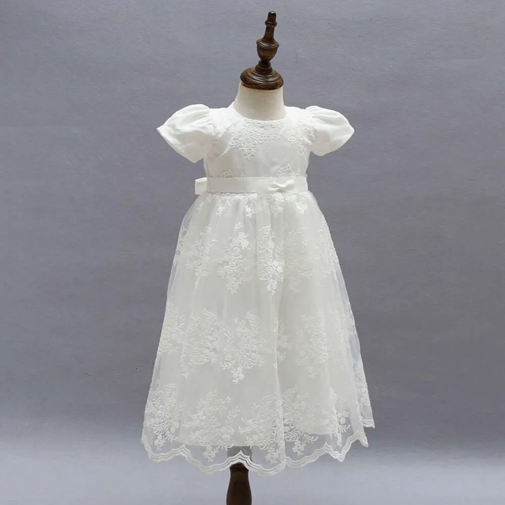 Robe de lavage prolongée premier anniversaire pleine lune vin robe de mariée bébé