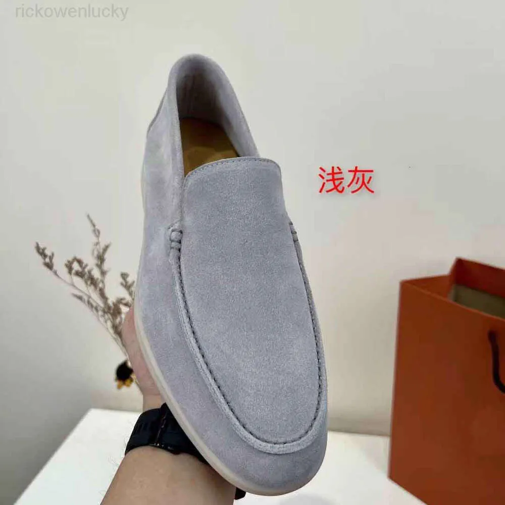 loro piano Shoes Luxury Loafer Summer Walk Men Casual Dress Shoes Suede Leather Handmade Sneaker Slip on Light and Comforal Outdoor Walking Flats 3846boxa Ndh and