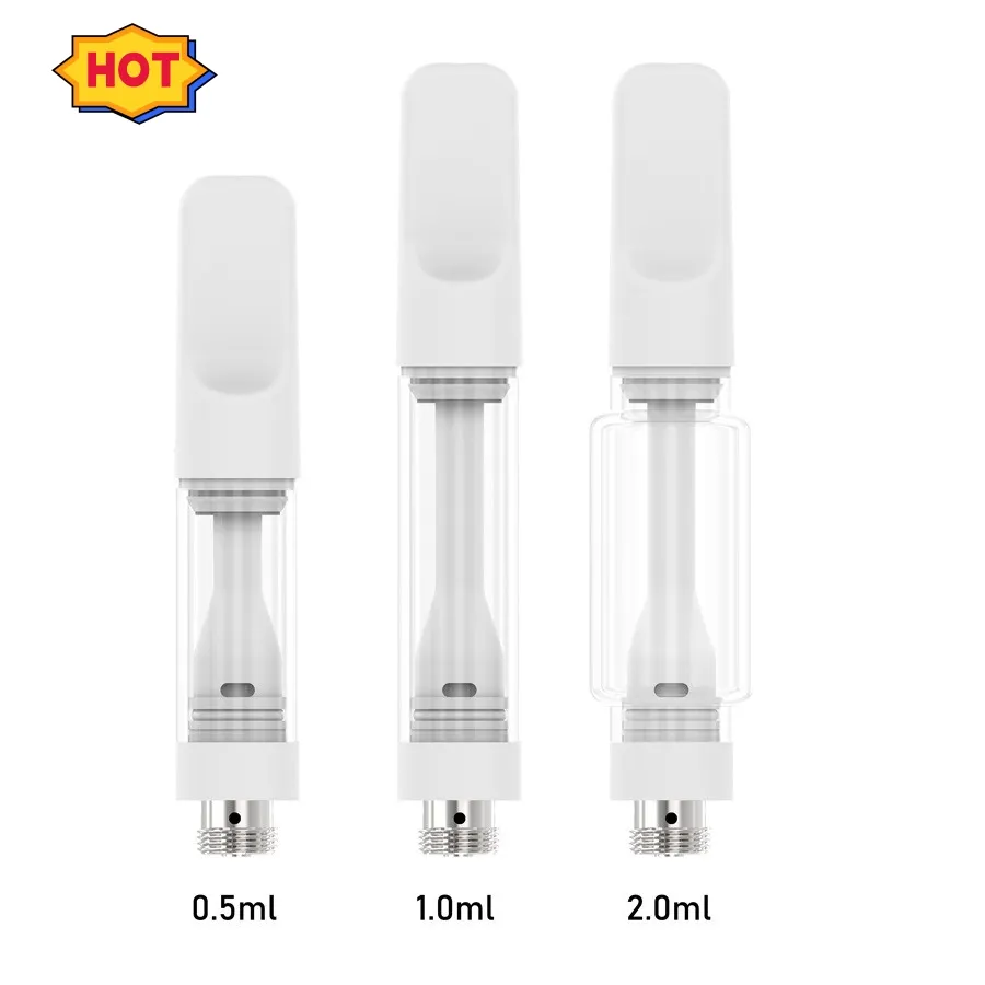 New Empty A15 Carts Vape Cartridge 0.5ML 1.0ML 2.0ML Atomizer Press In