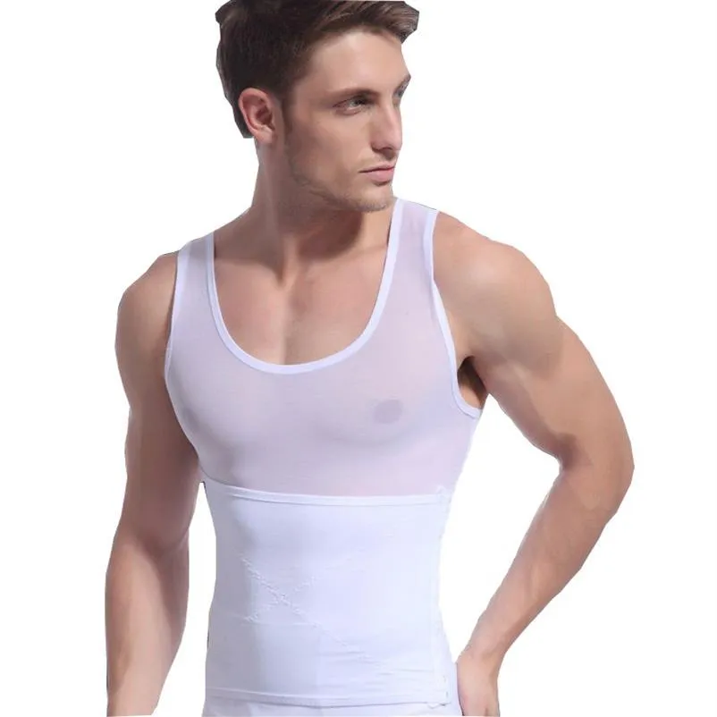 Chaleco adelgazante Shapewear para hombres cinturón para el abdomen ropa interior corporal corsé moldeador postura cuerpo Abdomen cintura recortador masculino Shapers247N