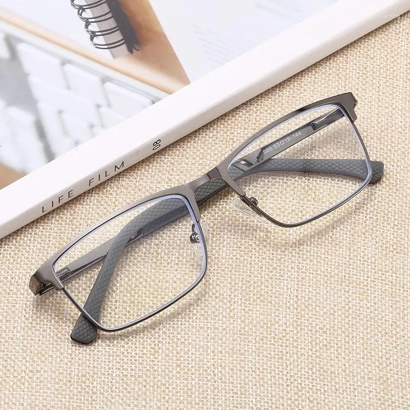 Mens Spring Leg Lens Sunglasses Frame With Metal Frame Anti Blue Light Technology Presbyopia Degree 1.0 To 4.5 Gafas From Wkaiming 7.97 DHgate.Com