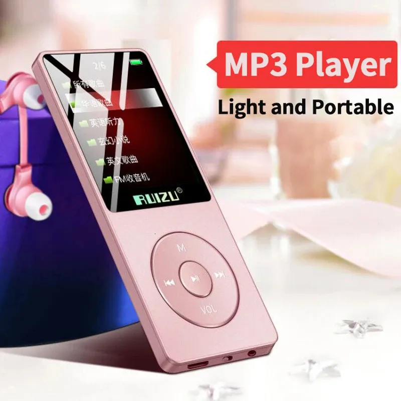 Mp3 MP4プレーヤーRuizu X02 MP3プレーヤークラシックバージョン8GBミュージックFMラジオビデオ電子ブックポータブルサポートTFカーライトウェイトミニ231018
