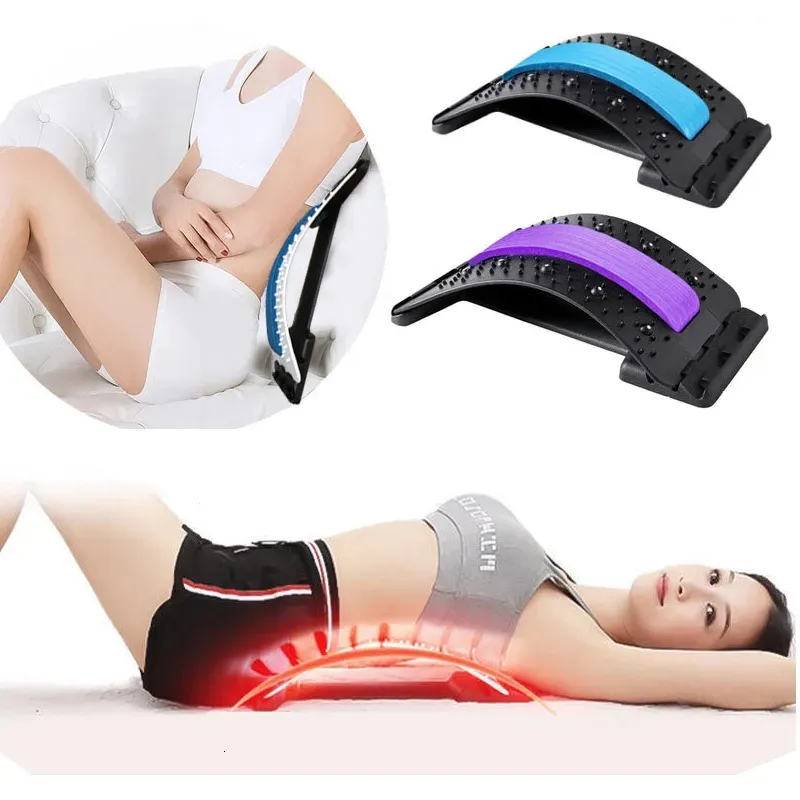 Terug Massager Magnetotherapie 4 Niveau Verstelbare Brancard Taille Nek Fitness Lumbale Cervicale Wervelkolom Ondersteuning Pijnbestrijding 231017