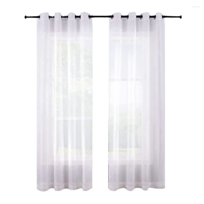 Rideaux semi-transparents – Filtrage de la lumière, draperies douces pour chambre à coucher, salon, salle de bain, décoration de fenêtre